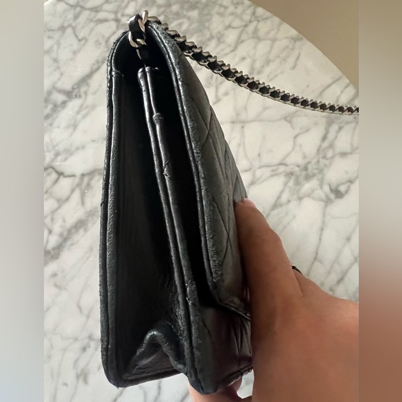 Authentic Chanel WOC lambskin-black - Picture 13 of 14